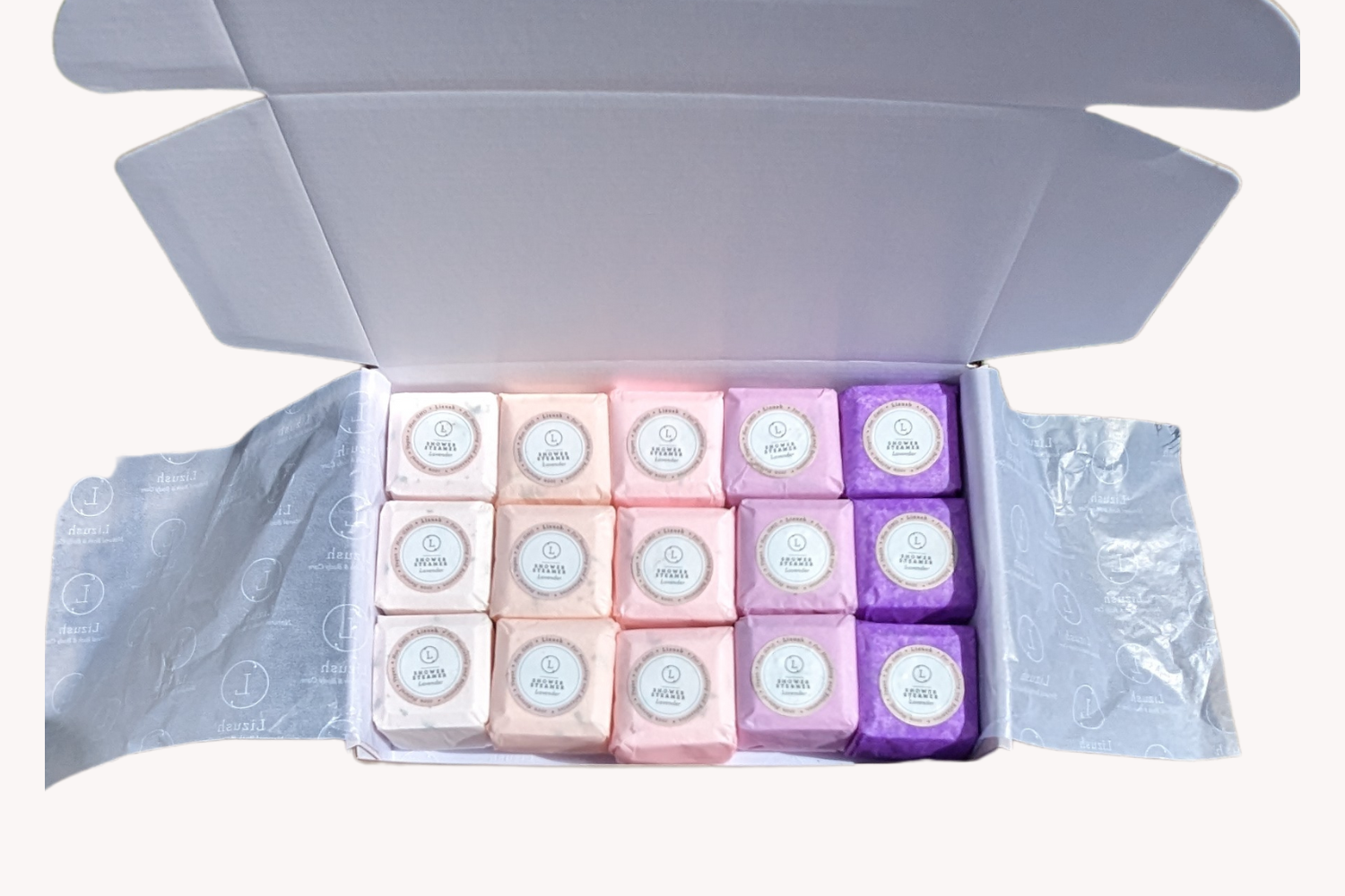 Lavender Shower Steamers Gift Set – Buy 12 Get 15 (3 Free!)