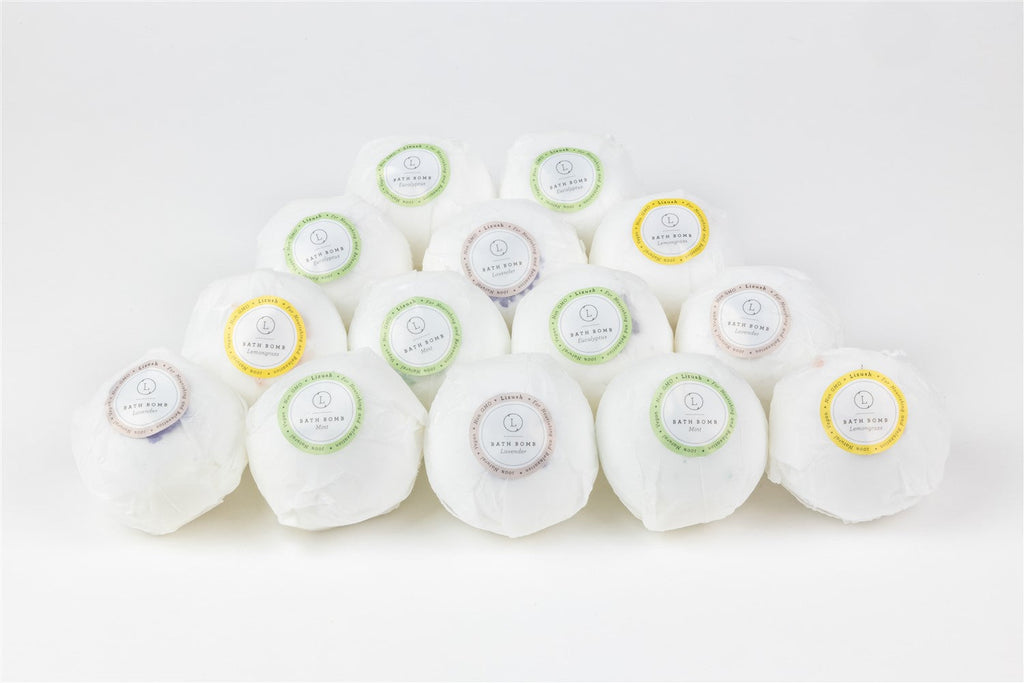 Ultimate Relaxation Bath Bomb Set - 14 Natural Fizzers