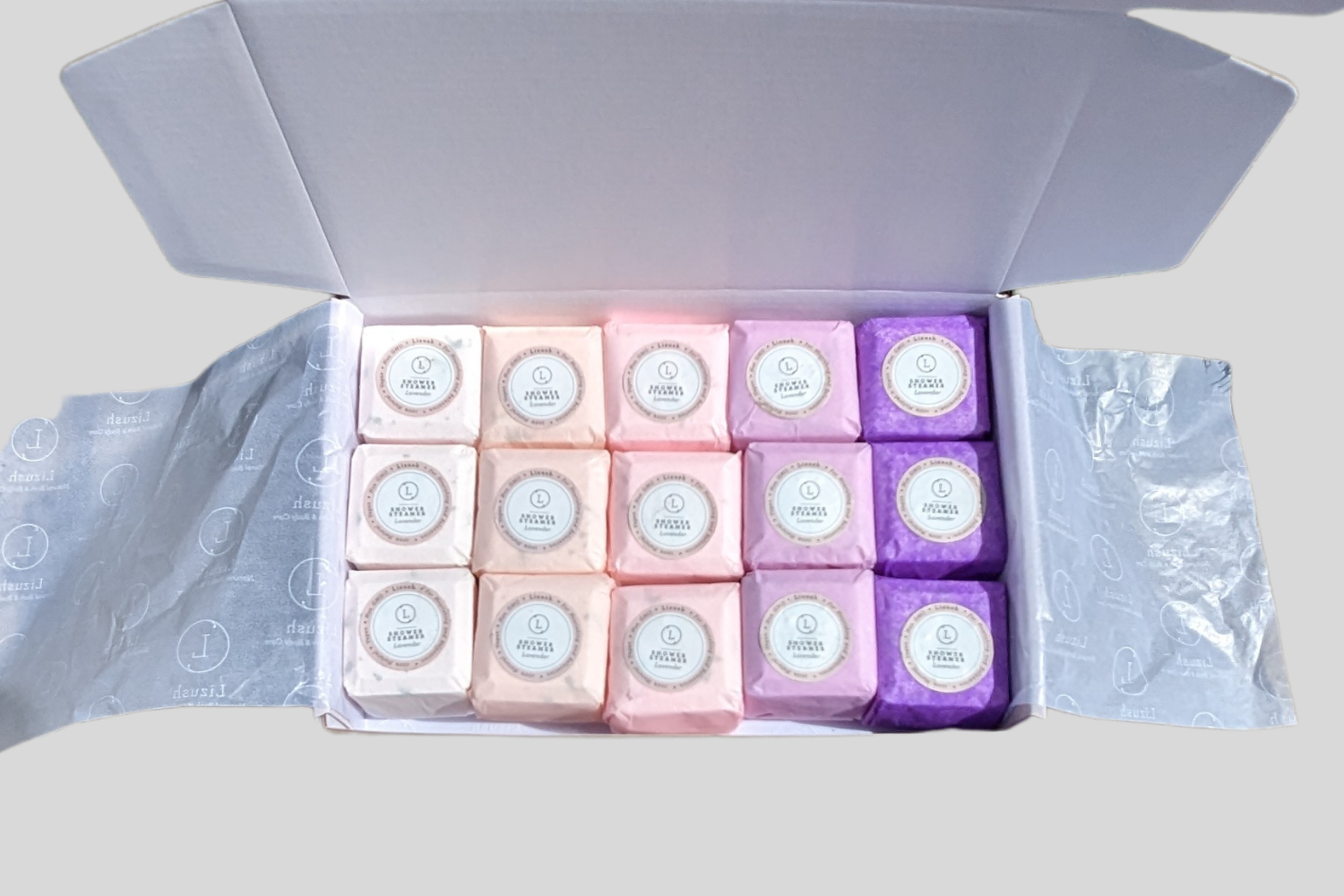 Lavender Shower Steamers Gift Set – Buy 12 Get 15 (3 Free!)
