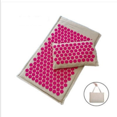 Coconut Palm Acupressure Yoga Mat with Bag (One Set)