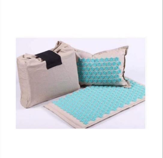 Coconut Palm Acupressure Yoga Mat with Bag (One Set)